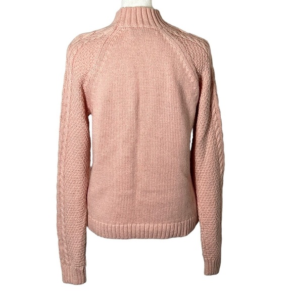 Abercrombie & Fitch Pink Cable Knit Sweater, XS - Picture 2 of 5